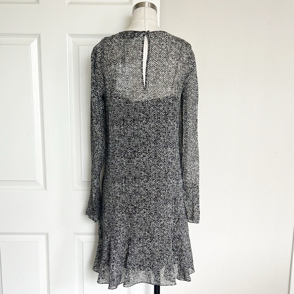 NWT Theory Marah Abstract Snake Print Silk Mini Dress - Picture 5 of 7